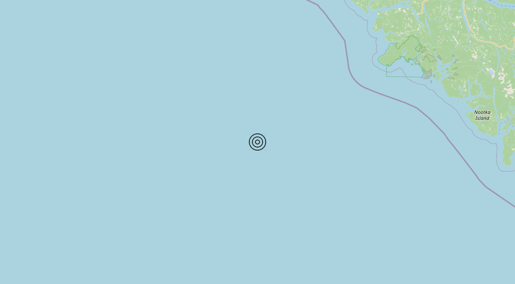 Terremoto Canada [Sea] – Magnitudo 5.7
